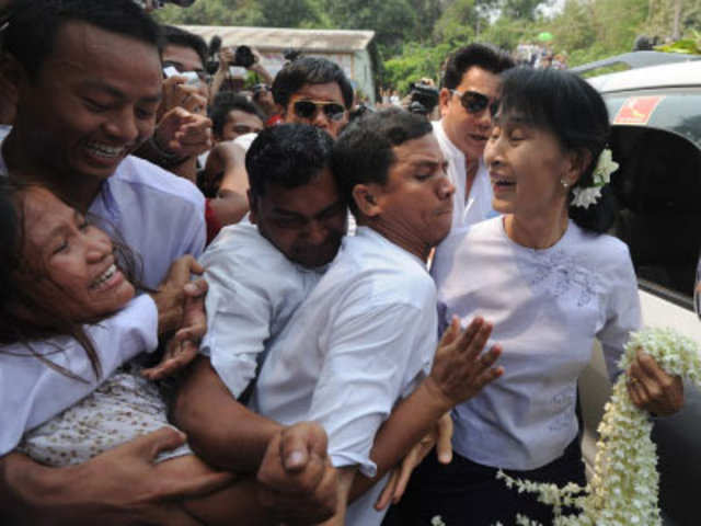 Myanmar opposition leader Aung San Suu Kyi