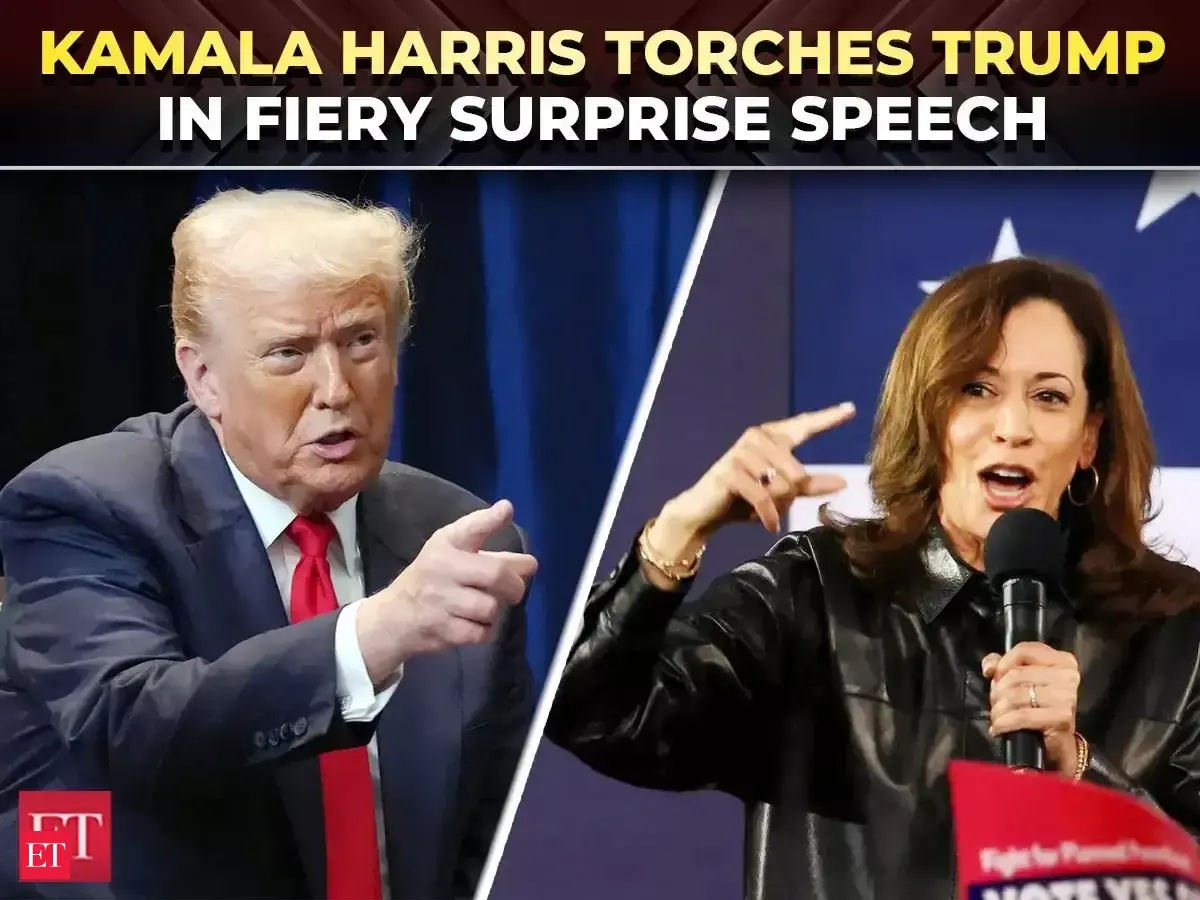 'We refuse to kneel before tyrant': Kamala Harris UNLEASHES on Trump at ...
