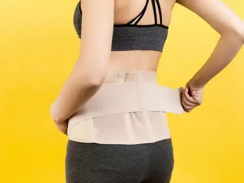 Try compression: stockings or an abdominal belt