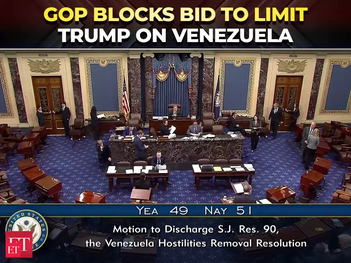 Senate republicans halt effort to curb Trump’s war powers on Venezuela ...