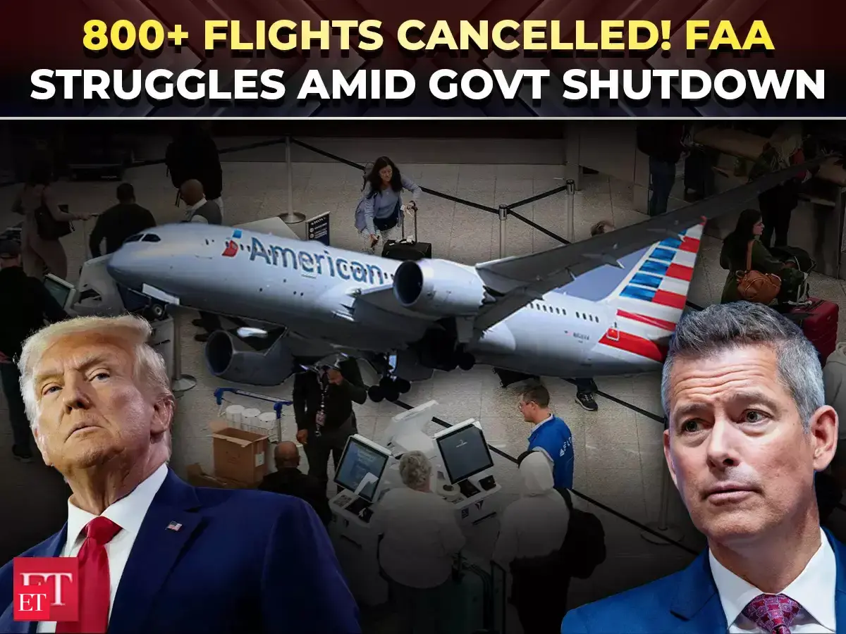 government shutdown: US Air travel collapses: 800+ flights cancelled ...