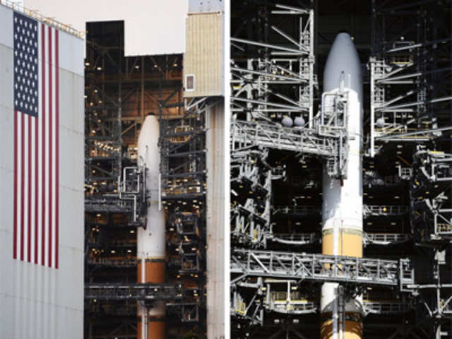 Delta 4 rocket before its scheduled launch