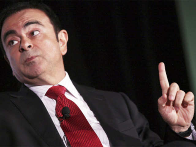 Carlos Ghosn speaks during a forum for the 2012 International Auto Show in New York