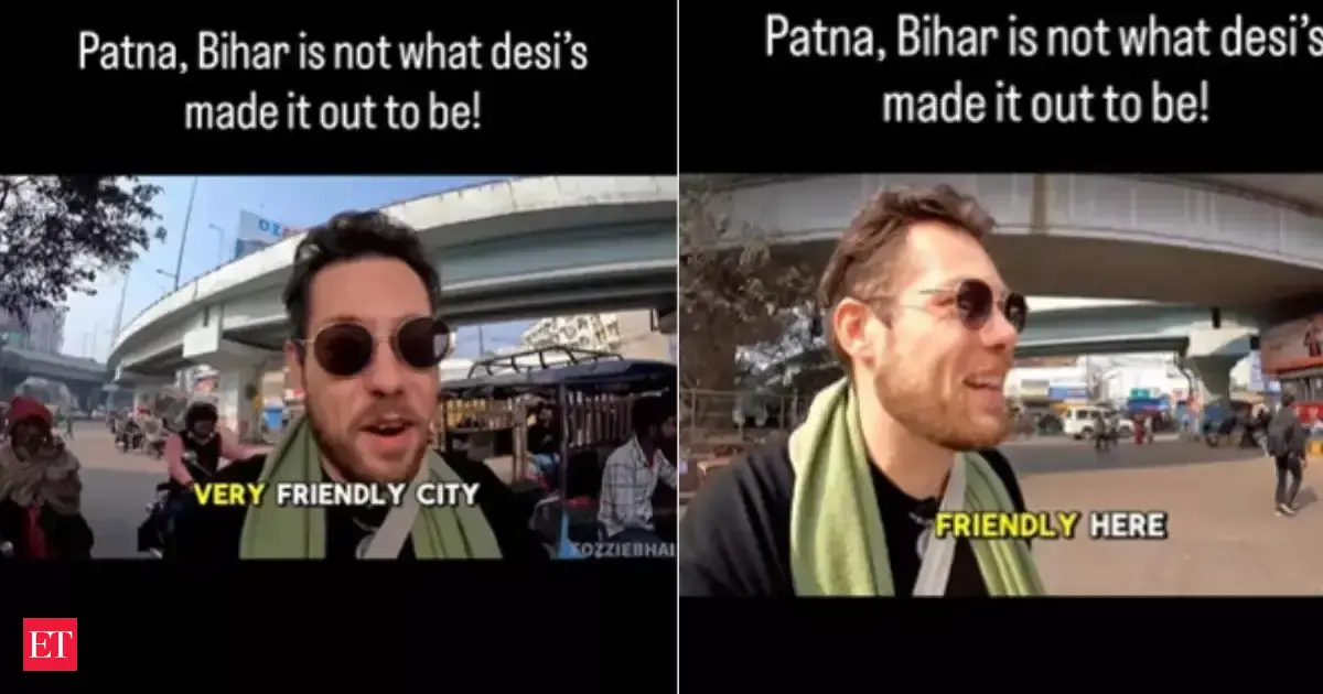 “Is India really that dirty?” Australian vlogger’s viral video praising Patna challenges foreign portrayals of Indian cities