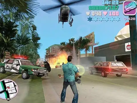 Pedestrians fight each other