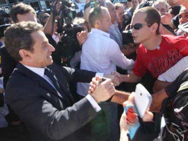 France's incumbent President Nicolas Sarkozy