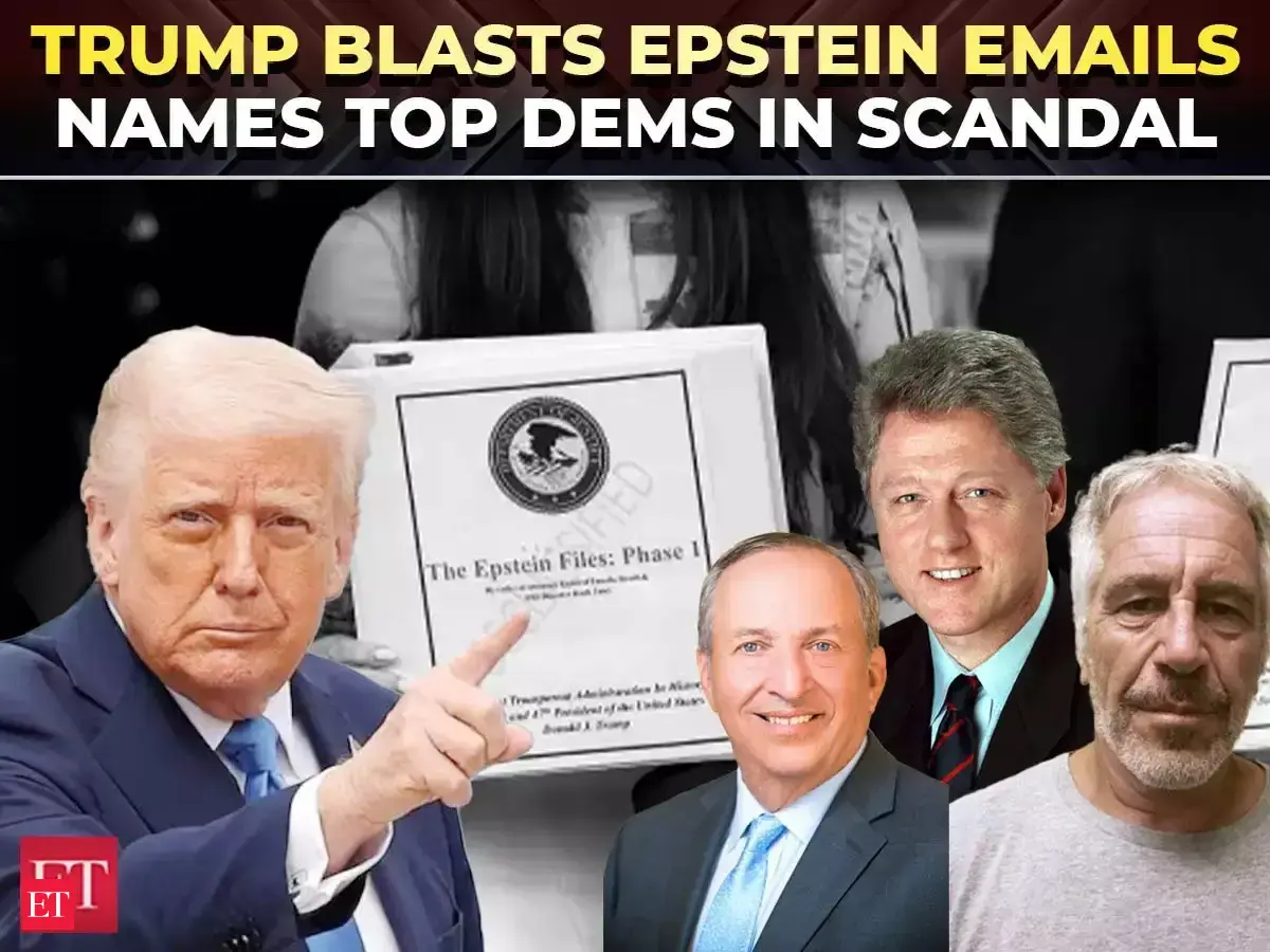 Trump's 1st reaction on Epstein email leaks Accuses elite democrats