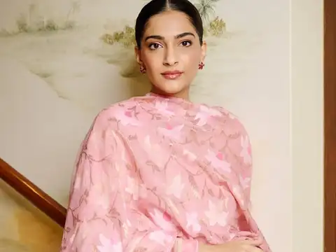 Pink anarkali elegance
