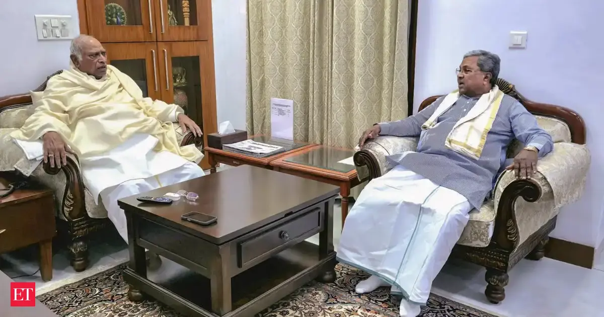 CM Siddaramaiah meets Mallikarjun Kharge amid talks of Cabinet reshuffle in Karnataka
