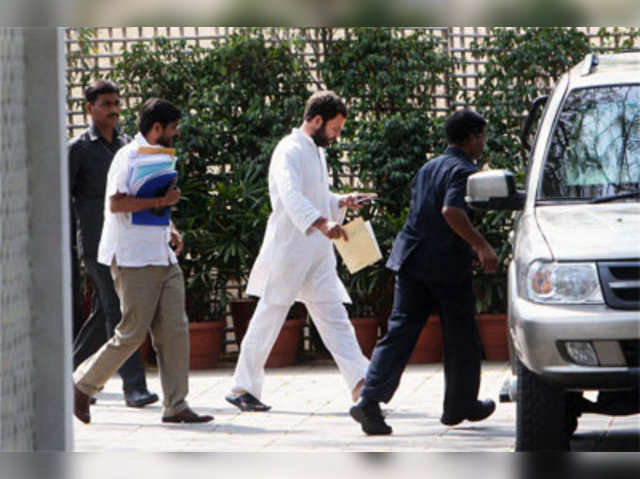 Rahul Gandhi after Congress review meeting of UP polls