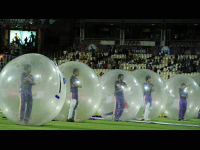 Dancers perform at start of IPL Twenty20 cricket match