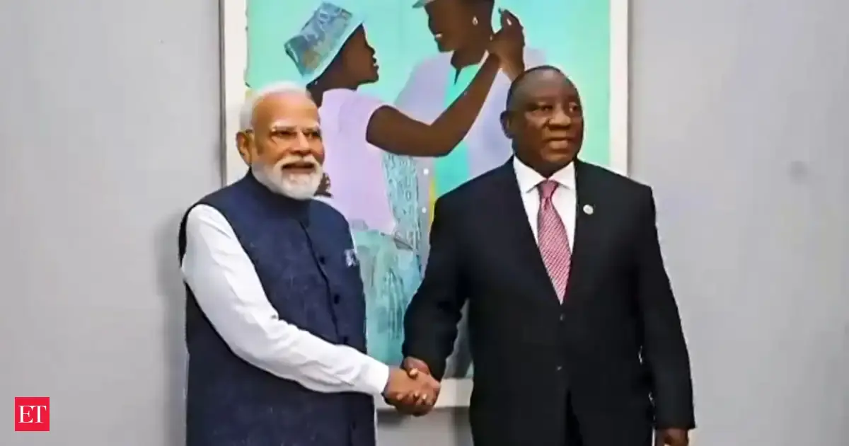 PM Narendra Modi holds talks with South African President Ramaphosa, discusses cooperation in trade, critical minerals