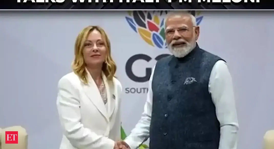 PM Modi holds bilateral talks with Italy PM Meloni on sidelines of G20 Summit in South Africa