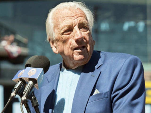 Ralph Kiner beginning his 51st year with the New York Mets