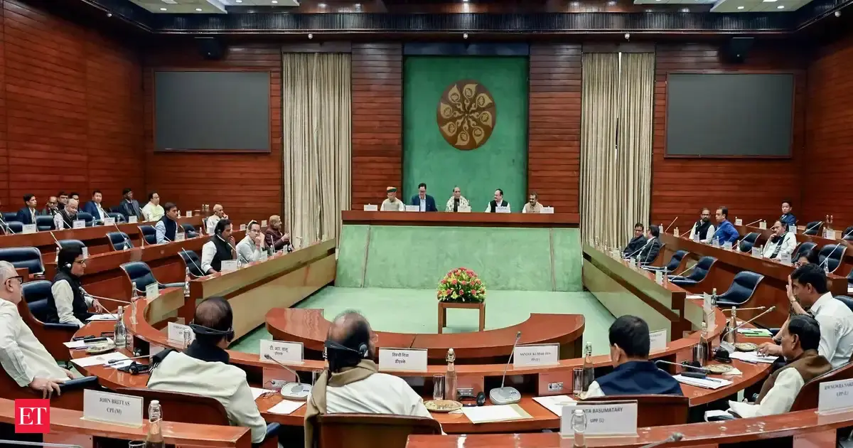 Parliament winter session: 50 leaders from 36 political parties attend All-Party meet