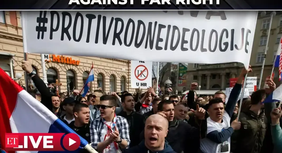 Zagreb : Thousands protest far-right surge in Croatia following incidents