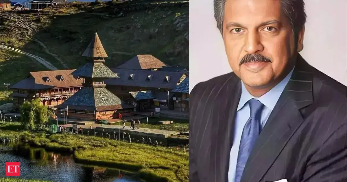 Anand Mahindra shares ‘unreal’ view of a Mandir in Himachal that looks like Switzerland, here's how you can reach this place