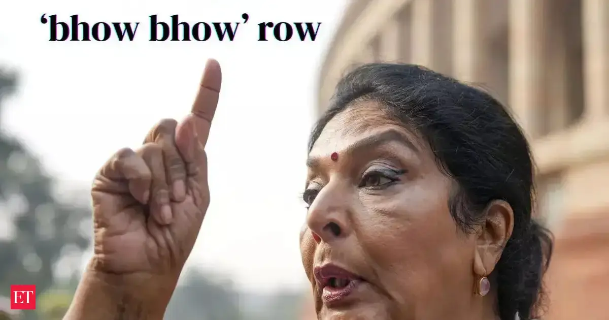 ‘Bhow, bhow’: Congress MP Renuka Chowdhury barks back at reporters on privilege-motion question over Parliament puppy row