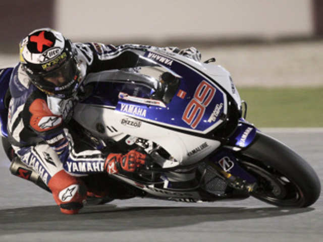 Yamaha MotoGP rider Lorenzo of Spain during Qatar MotoGP Grand Prix