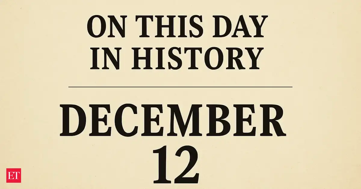 On this day in history: Important events that took place on December 12