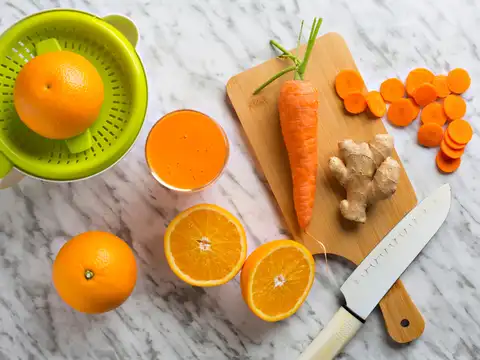 Orange&ndash;Carrot&ndash;Ginger Juice