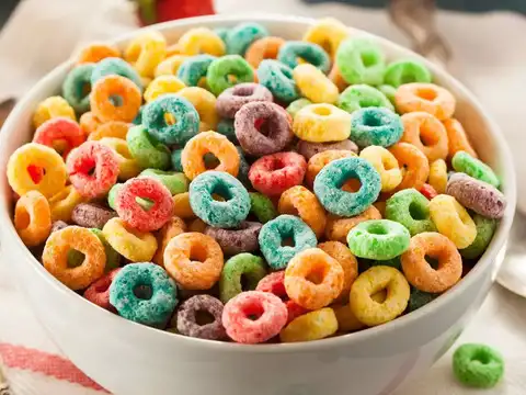 Sugary cereals and breakfast pastries