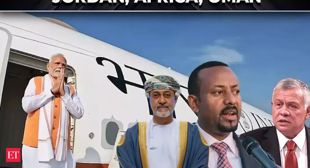 PM Modi begins three-nation tour: Jordan, Ethiopia, Oman on agenda for Diplomacy and Trade