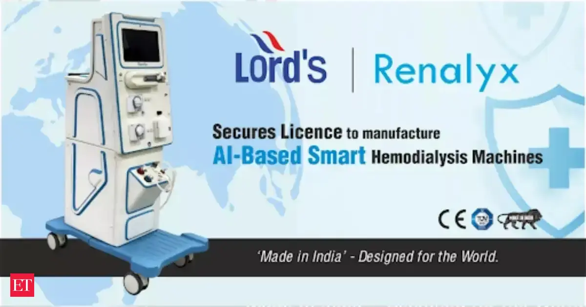 Lords Mark Industries Ltd.–Renalyx approved to manufacture Class C AI-based haemodialysis machines; earns global CE marking