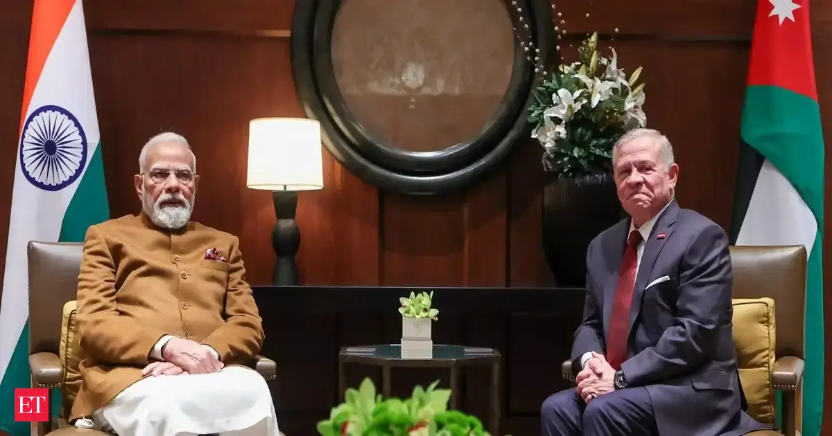 Modi pitches to raise India–Jordan trade to $5 billion in five years