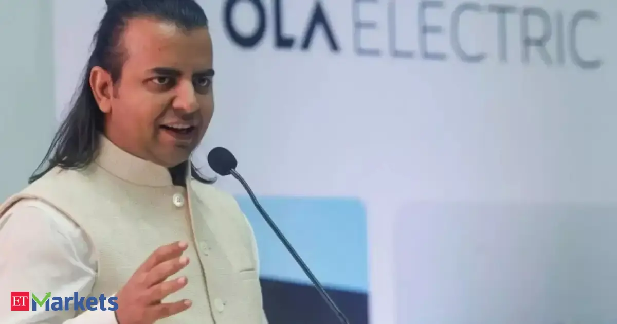 Bhavish Aggarwal Sells Ola Electric Shares Worth ₹92 Crore in Bulk Deal
