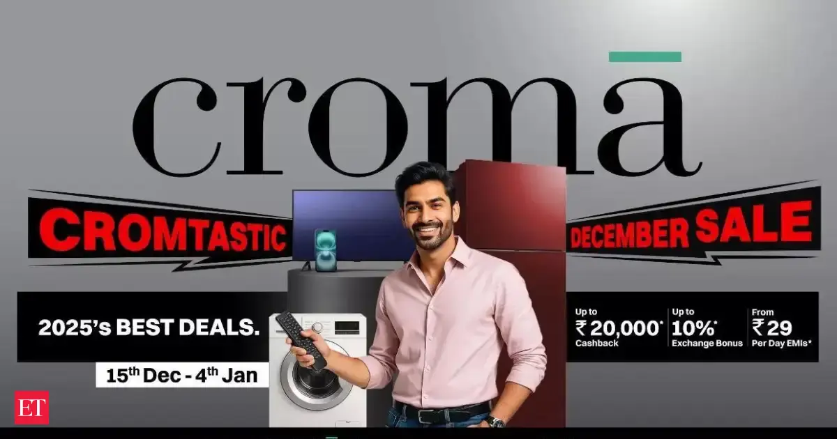 Croma December 2025 sale is live: iPhone 16 at Rs 40,990, Galaxy Z Fold 7 at Rs 99,999, MacBook Air M4 at Rs 55,911; Check all deals