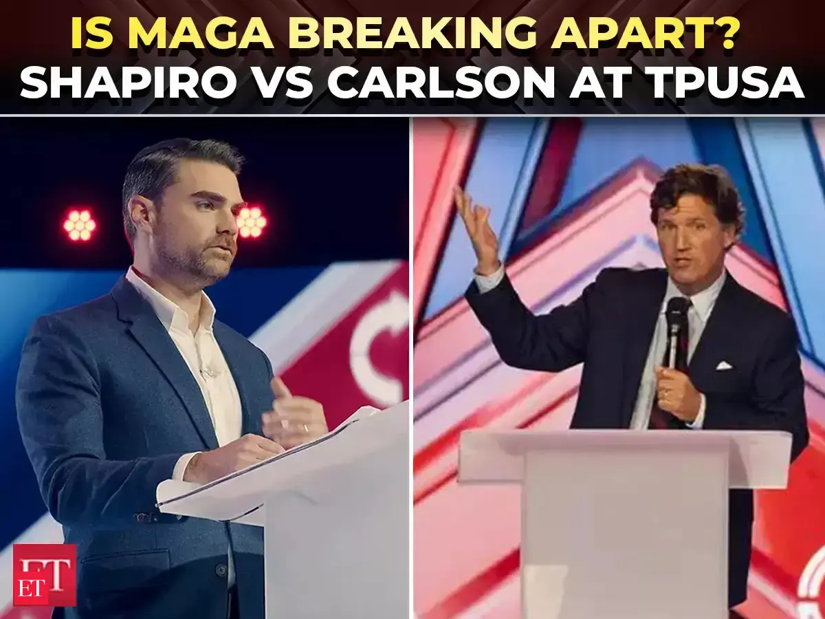 Ben Shapiro: Ben Shapiro vs Tucker Carlson! MAGA infighting heats up at ...