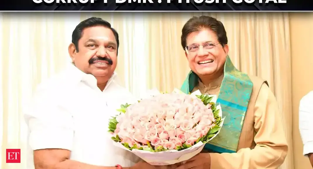 Piyush Goyal meets AIADMK leaders in Chennai as NDA alliance gears up for 2026 Tamil Nadu elections