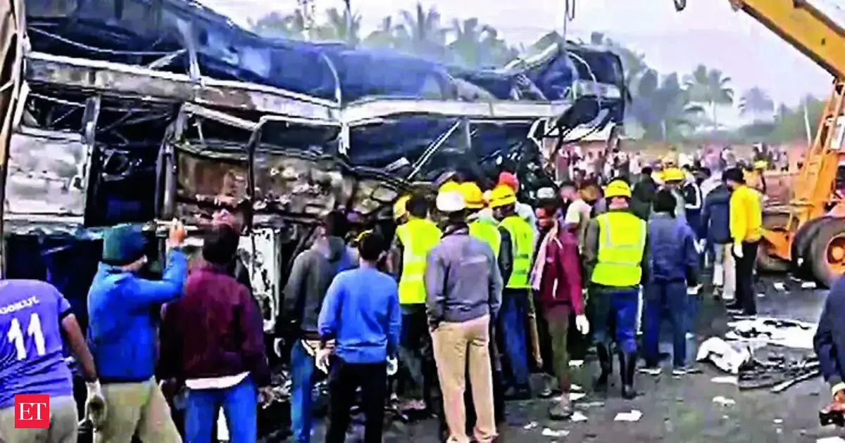 Six killed in Karnataka bus crash; PM Modi, CM Siddaramaiah express ...