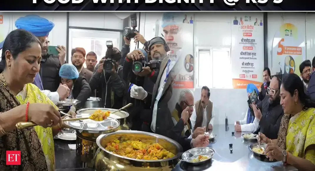 Delhi rolls out Atal Canteens; meals priced at Rs 5 for the poor