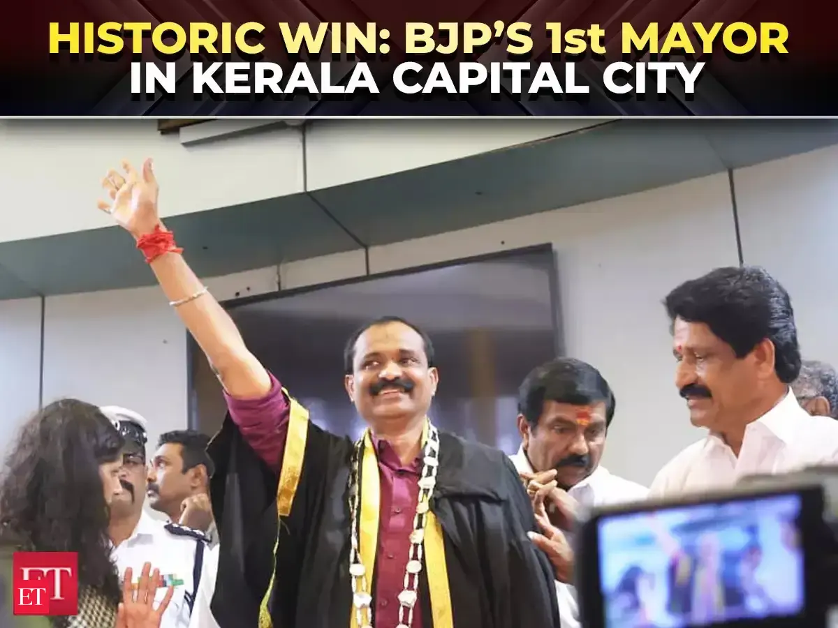 vv rajesh: BJP makes inroads in Kerala: VV Rajesh becomes ...