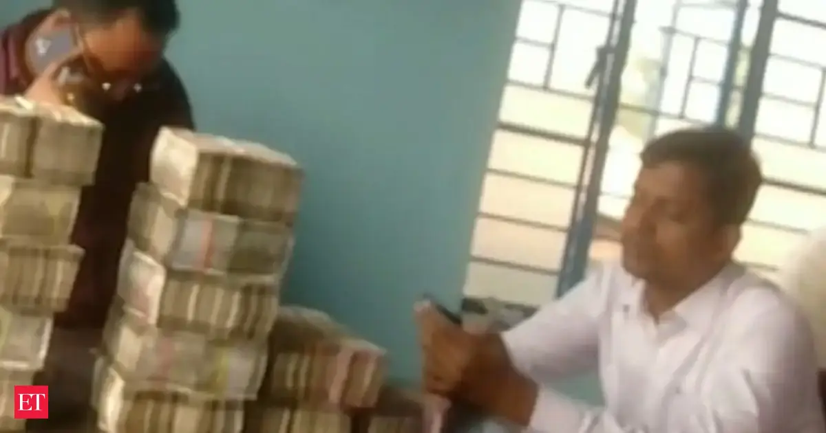 Pile of cash on table, TMC leader Mohammad Giasuddin Mondal in frame: Viral video sparks political row in poll-bound Bengal