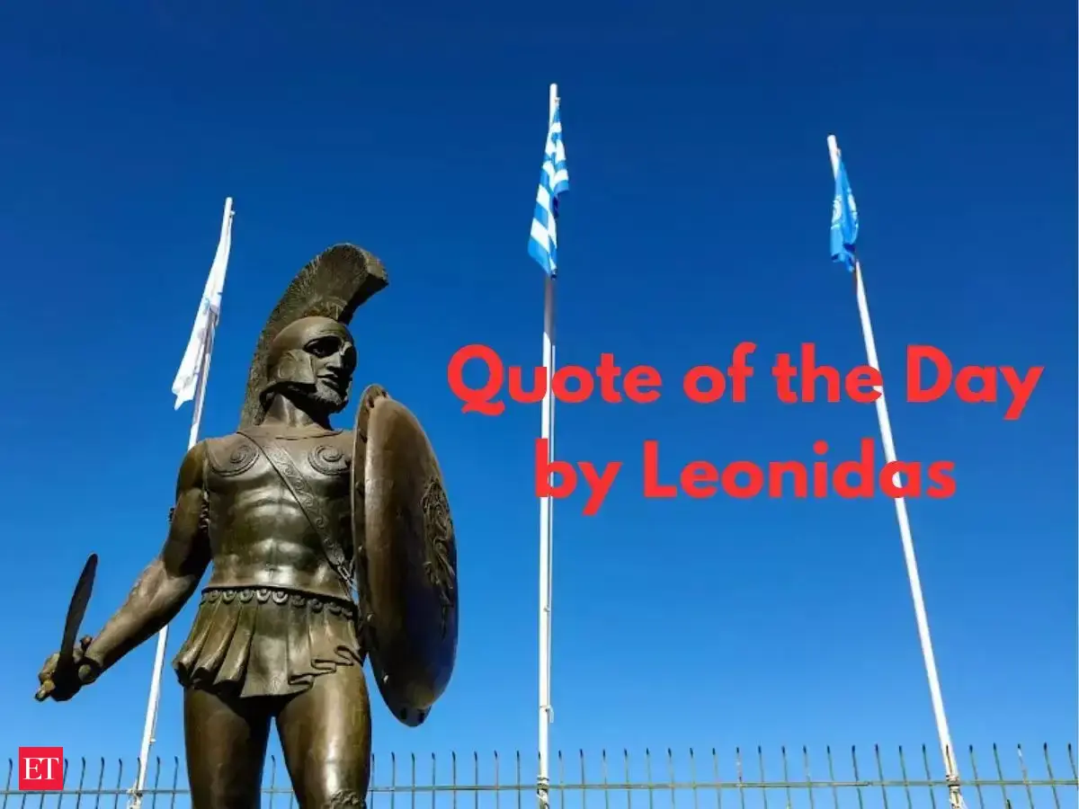 Quote of the day by Spartan King Leonidas: Courage in the face of impossible odds