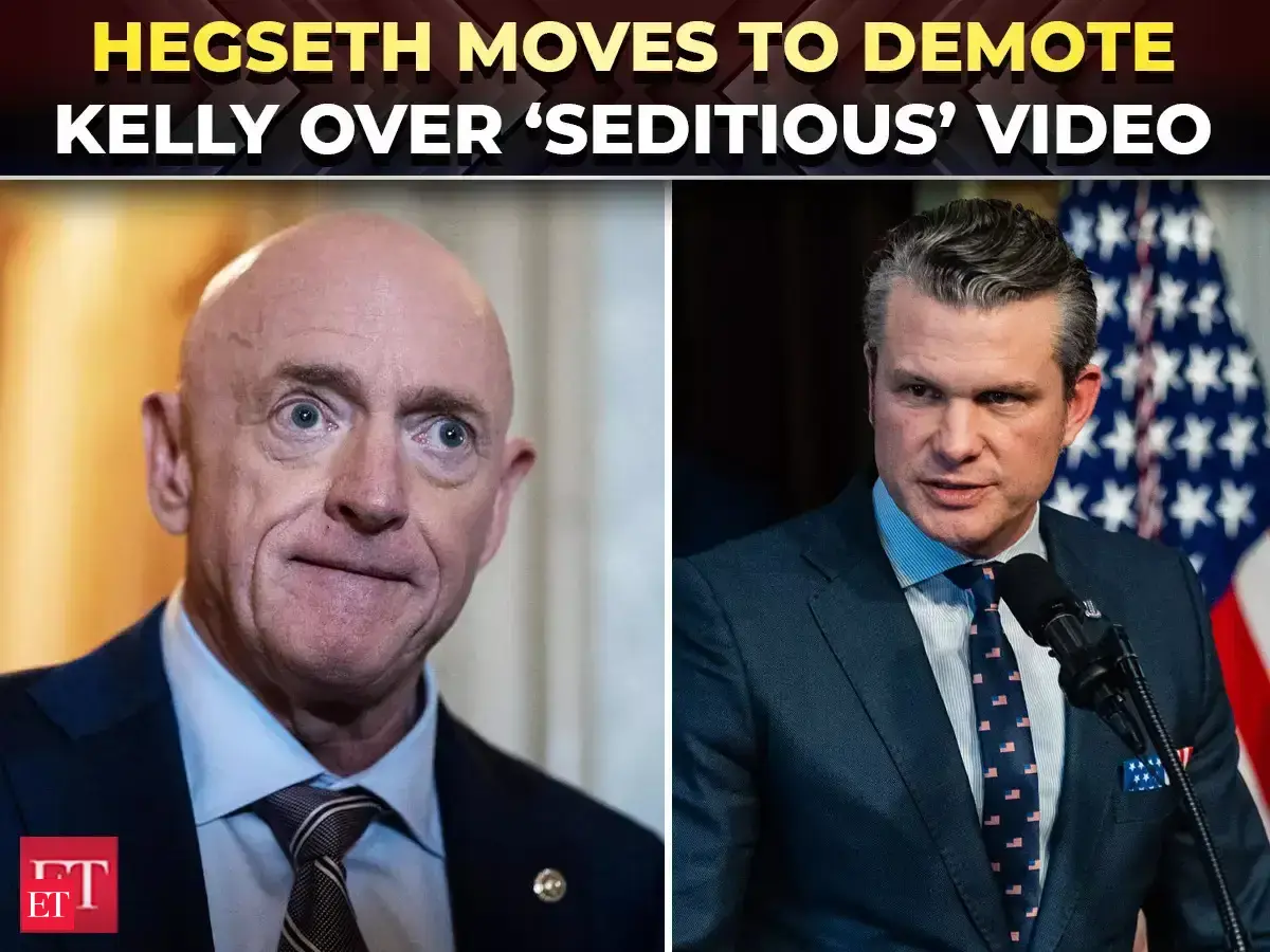 'Enough of reckless misconduct!’: Hegseth moves to demote Sen. Kelly ...