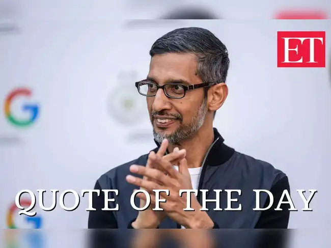Quote of the day by Google CEO Sundar Pichai: ‘For me, it matters that ...