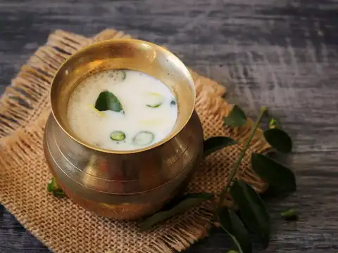  Buttermilk with turmeric and salt
