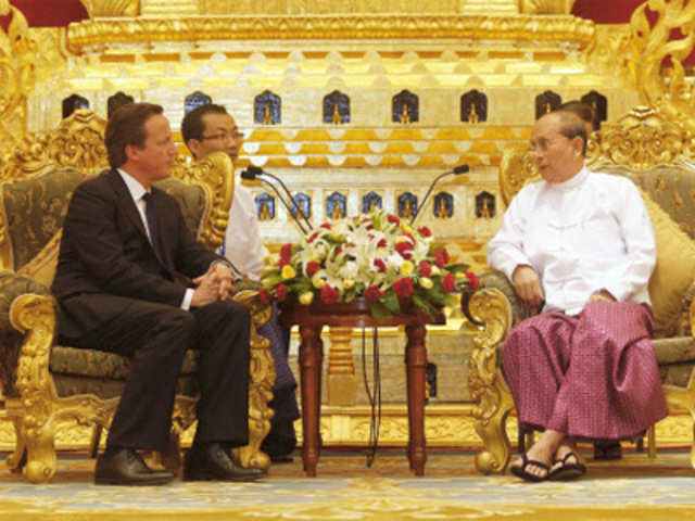 British PM with Myanmar's President