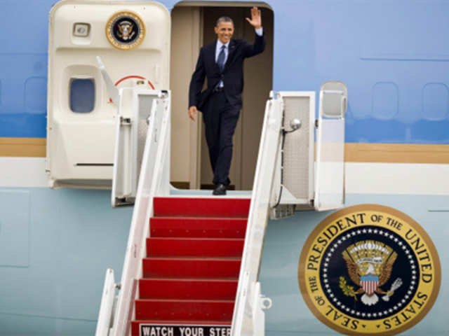 Barack Obama arrives to take part in VI Summit of the Americas
