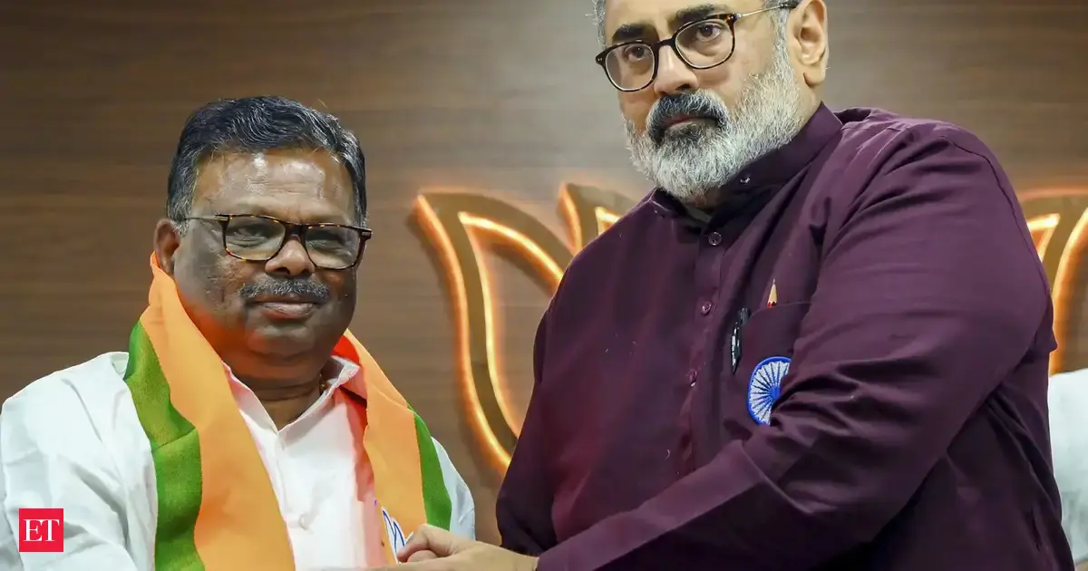 Former CPI (M) MLA S Rajendran joins BJP, says move made "without any conditions or desire to contest elections"