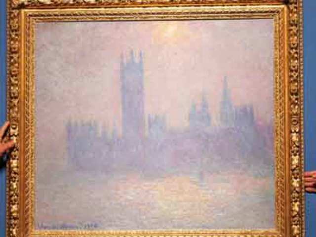 A painting by French impressionist Claude Monet 