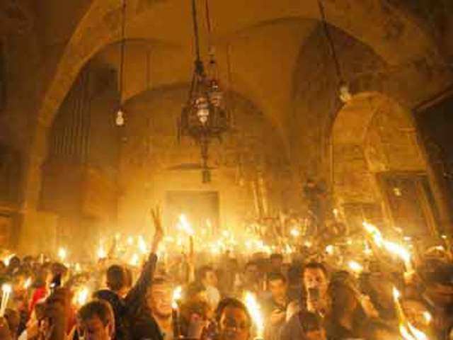 The Christian Orthodox Holy Fire ceremony