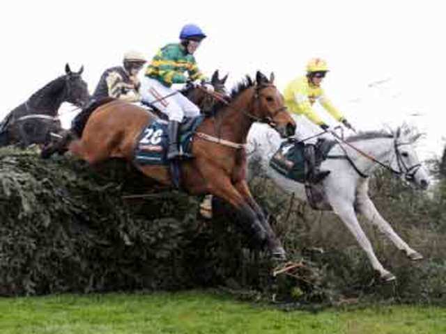 Grand National Steeple Chase at Aintree, northern England