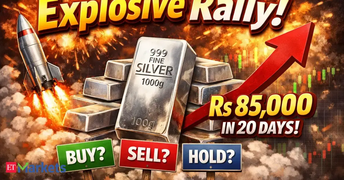 Silver prices rocket nearly Rs 85,000 in first 20 days of 2026! Should you buy, sell or hold?