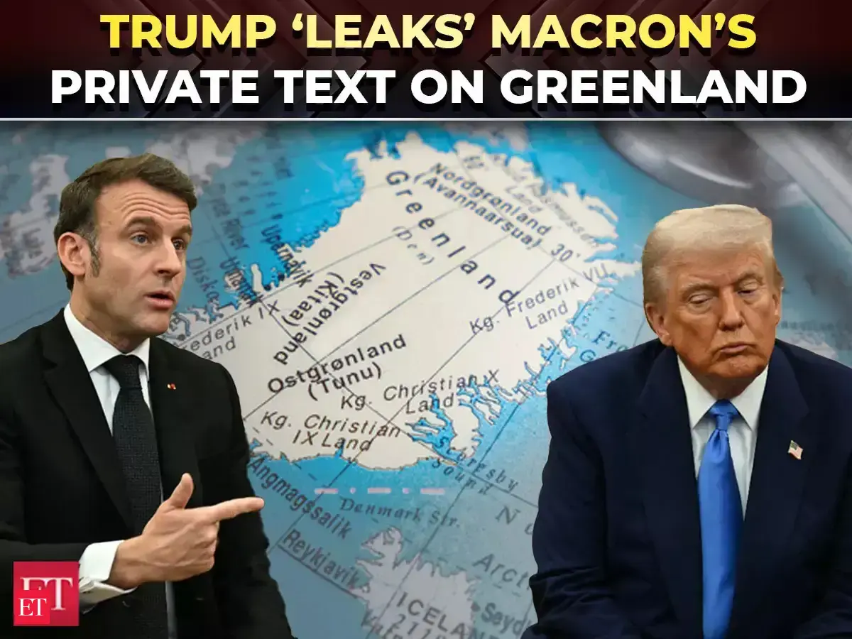MacronTrump clash in public over Greenland; US President ‘leaks