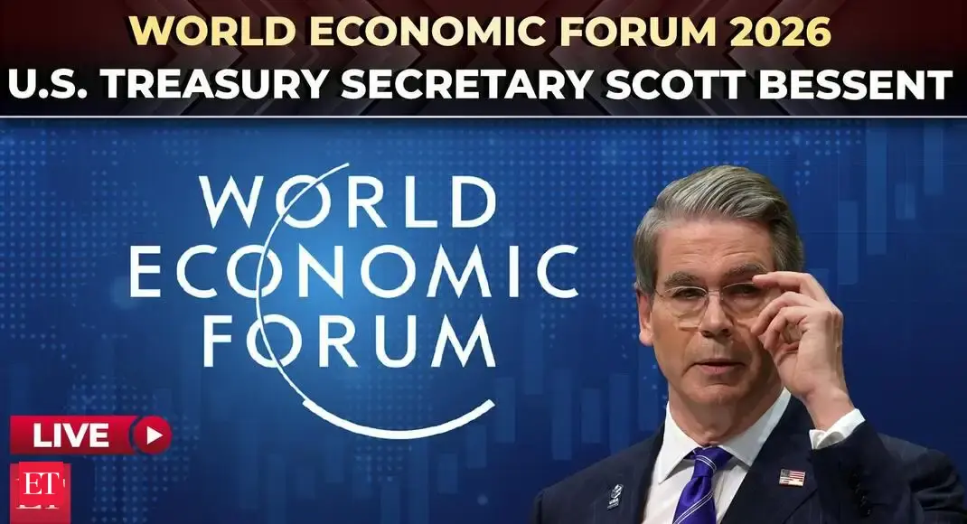 U.S. Treasury Secretary Scott Bessent speaks at WEF 2026 in Davos